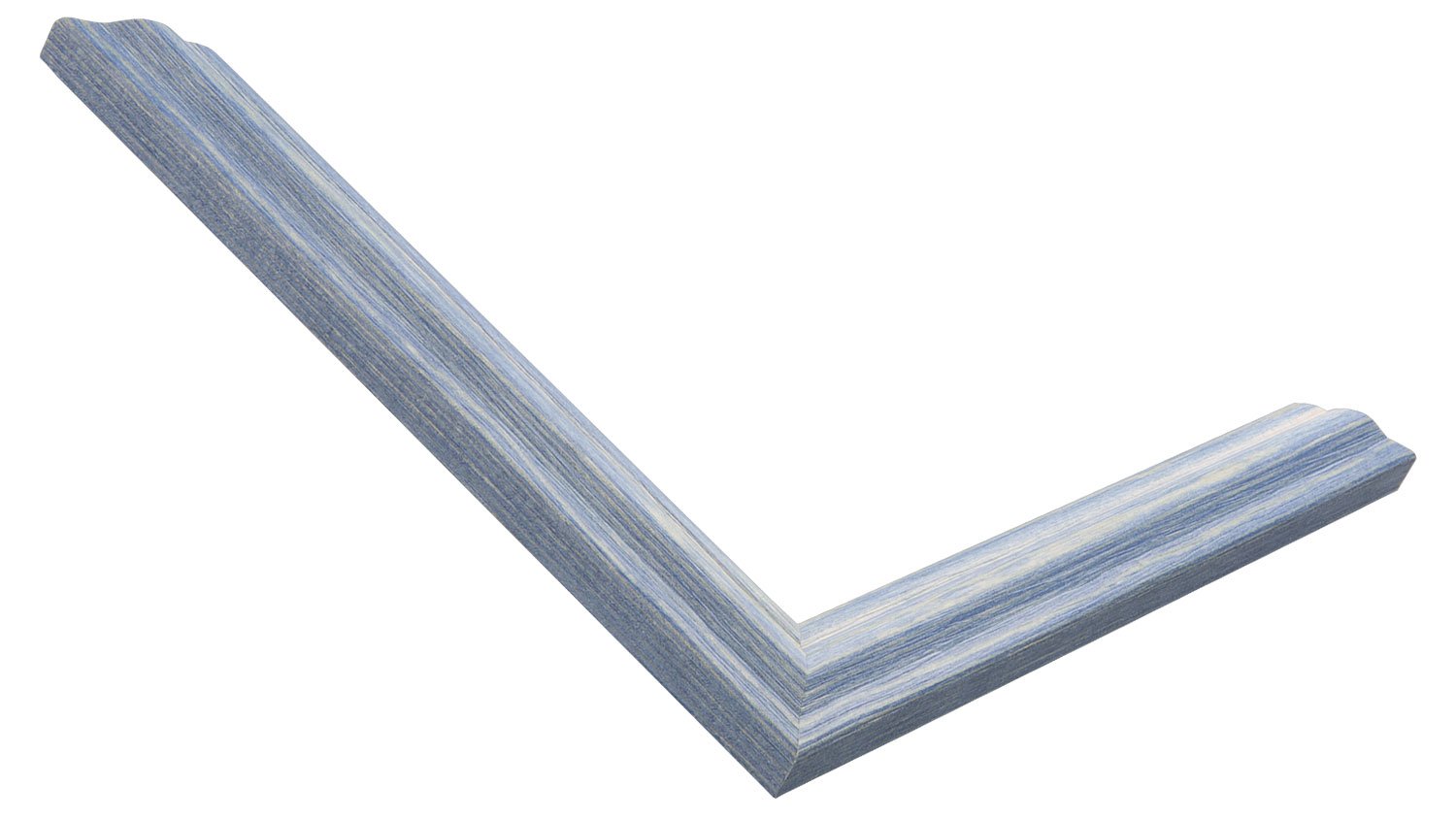 Naked frame corner sample, weathered blue grey wood